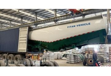 2 Axle Cement Bulker Trailer will be sent to Chile by Container
