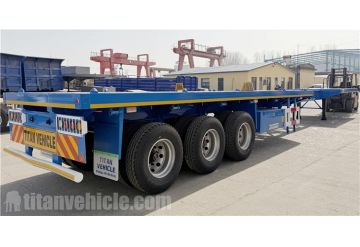 3 Axle Extendable Flatbed Trailer are ready to ship Nigeria