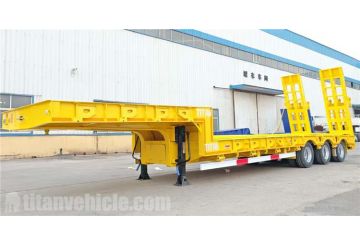 60 Ton Low Loader Truck Trailer will be sent to Zambia