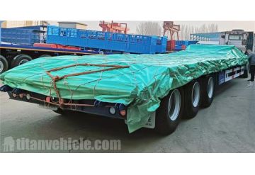 3 Axle 80 Ton Low Bed Trailer will be sent to Nigeria