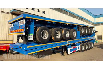 4 Axle Semi Truck Flatbed Trailer will be Sent to Congo