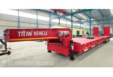 150 Ton Low Loader Trailer with Folding Ramp will be sent to Algeria