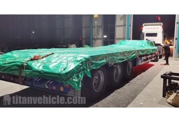 3 Axle Lowbed Semi Trailer will be sent to Algeria
