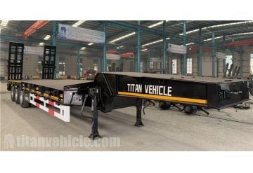 3 Axle 80 Ton Low Bed Trailer will be ship to Nigeria