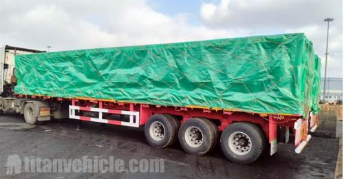 40 Foot Flatbed Trailers Ready Ship to Guyana