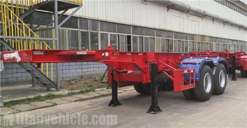 2 Axle 20ft Container Chassis Trailer will be sent to Guam
