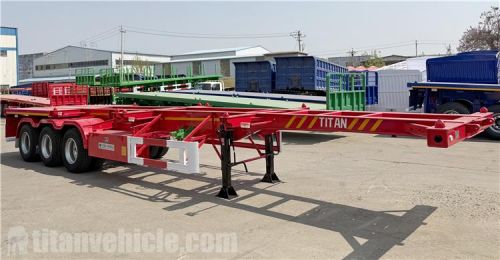 3 Axle 40ft Skeleton Container Trailer will be sent to Kenya