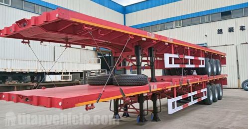 Extendable Flatbed Trailer with Stanchion Ready Ship to Guyana