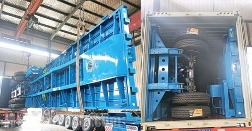 3 Axle Flatbed Semi Trailer will be Shippped to Mali