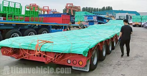4 Line 8 Axle Heavy Duty Lowbed Trailer will be sent to Argentina