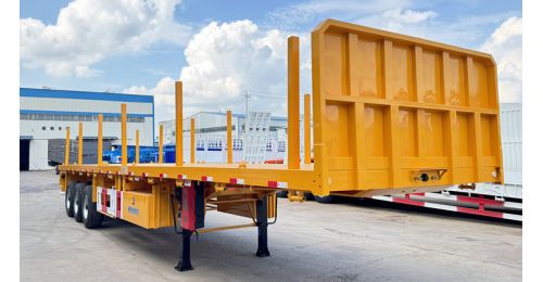 40FT Flatbed Trailer with Air Suspension FOB Price 12700 USD