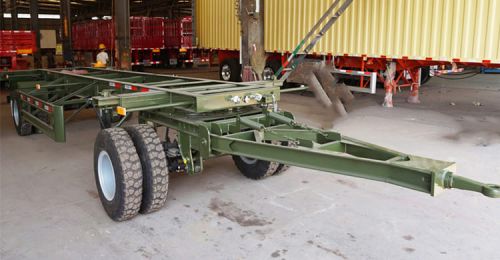 Ready Stock 2 Axle Skeleton Drawbar Trailer for Fast Delivery FOB Price: 4850 USD