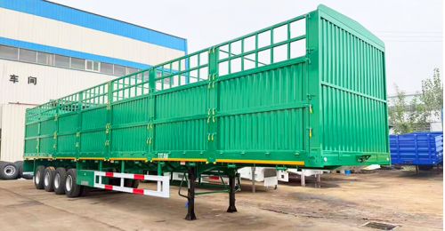 In Stock 4 Axle Fence Cargo Trailer FOB Price: 10400 USD
