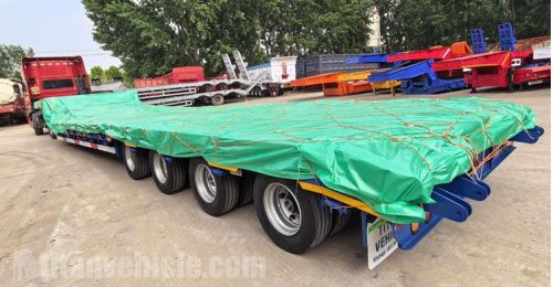 4 Axle Drop Deck Trailer will be sent to Nigeria