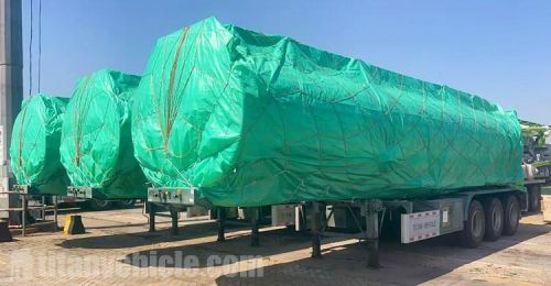 45000 Liters Oil Tanker Trailers Ready Ship to Tanzania