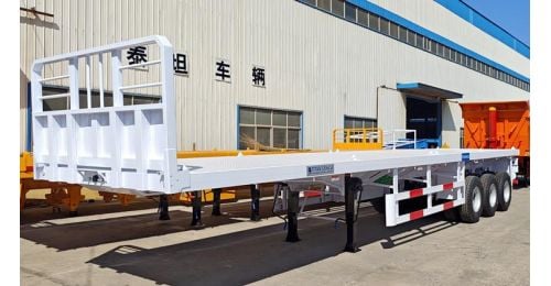 Available Tri Axle Trailer with Front Board FOB Price 10800 USD