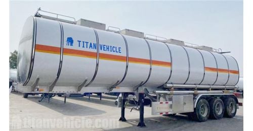 3 Axle 45000 Liters Aluminum Tanker Trailer will be sent to Tanzania