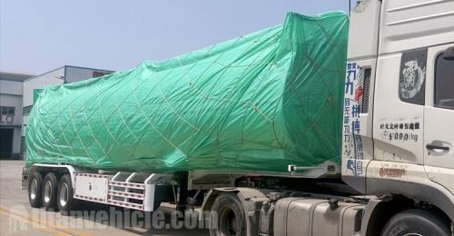 Tri Axle Oil Tanker Semi Trailer Ready Ship to Congo