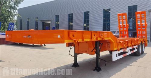 2 Axle Equal Width Gooseneck Low Bed Trailer will be ship to Tanzania