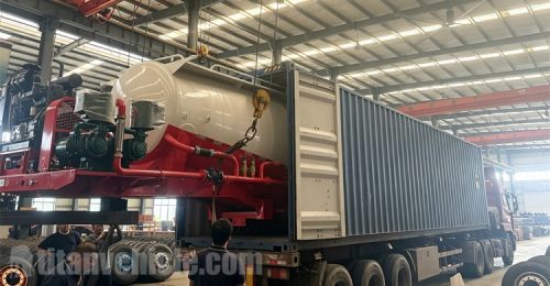 25 CBM Pneumatic Dry Bulk Trailer will be Sent to UAE