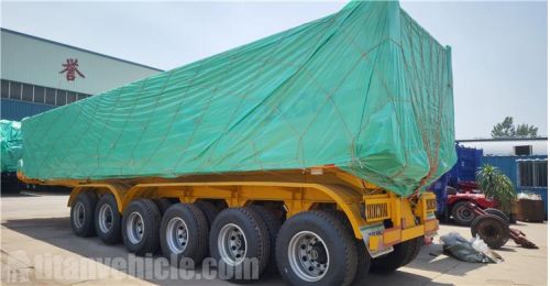 6 Axle 45CBM Dump Semi Trailer will be sent to Ghana