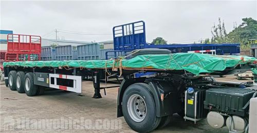 Tri Axle Flat Deck Trailer had shipped to Mauritania