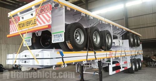 Tri Axle Flatbed Trailer will be Shipped to Zimbabwe