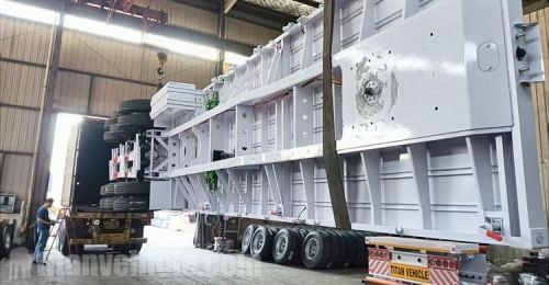 Tri Axle Trailer Flat Bed will be sent to Zimbabwe