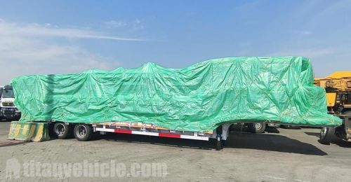 Lightweight 50 Ton 3 Axle Low Loader Trailer will be sent to Tanzania