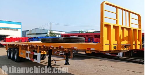 Tri Axle Heavy Duty Flatbed Trailer will be Sent to Guyana