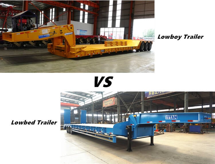 What is a detachable lowboy trailer used for?