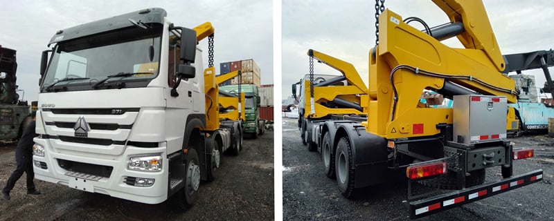 20ft container self loader truck for sale in Guyana-1
