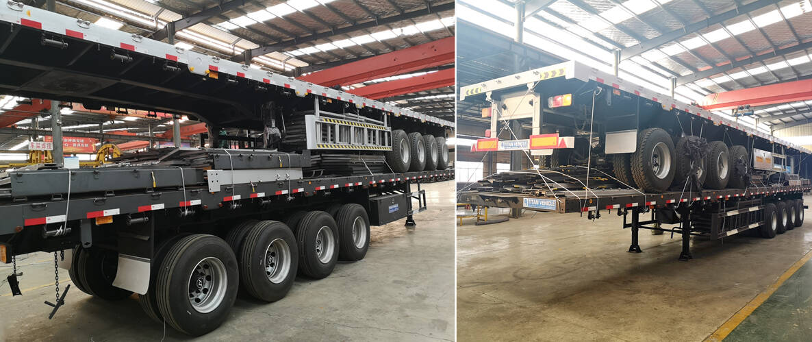 4 axle fence semi trailer package