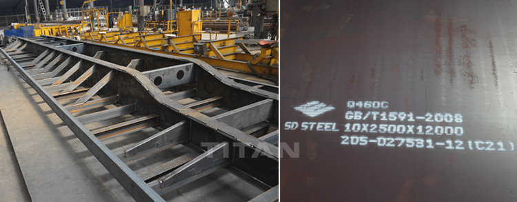 Tri Axle Trailer for Sale | TITAN 40 Ft Flatbed Trailer Use the Best Steel Material