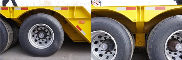 60 Ton 3 Axle Detachable Gooseneck Trailer for Sale in Nigeria