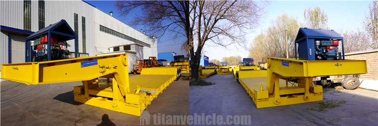 60 Ton 3 Axle Detachable Gooseneck Trailer for Sale in Nigeria