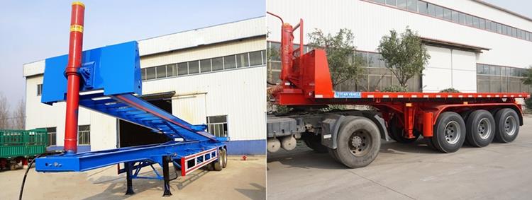 Different Types of Dump Semi Trailer - Container Tipper Chassis/Flatbed Tipper Trailer