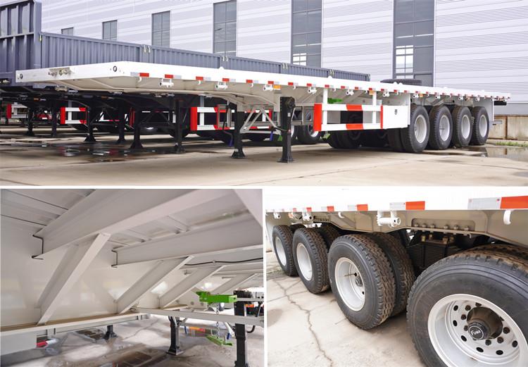 Different Types of Flatbed Semi Trailer | 20/40/45/53 ft Flatbed Trailer Dimensions & Specifications