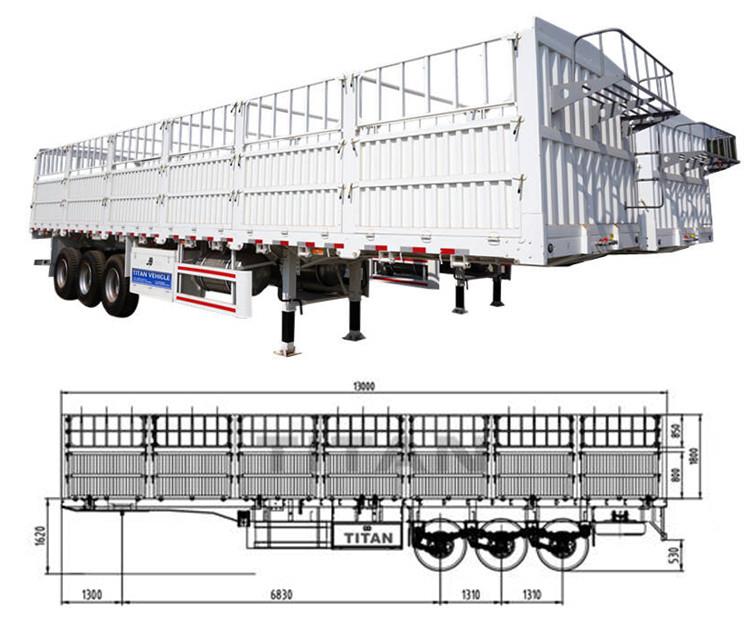 Stake Cargo Semi Trailer for Sale - Stake Trailer Dimension & Price