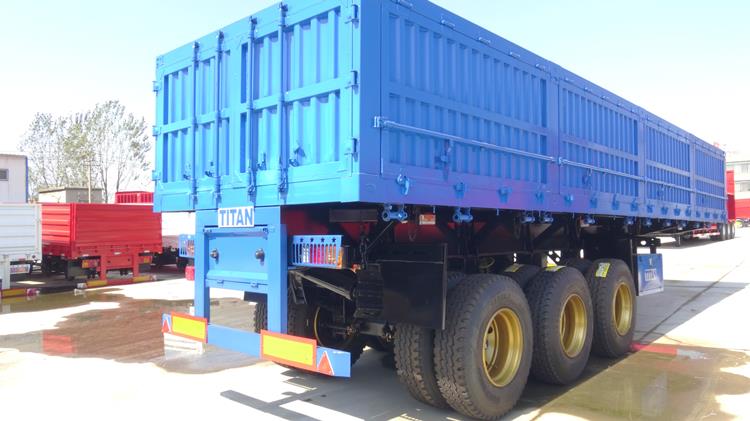 Tri Axle Semi Dropside Side Tipper Trailer Price