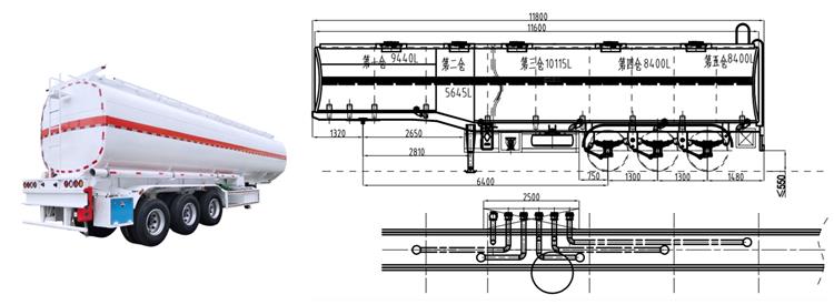 38000 Ltr Palm Oil Tanker for Sale Price, Dimension, Configure, Specification, Capacity, Drawing