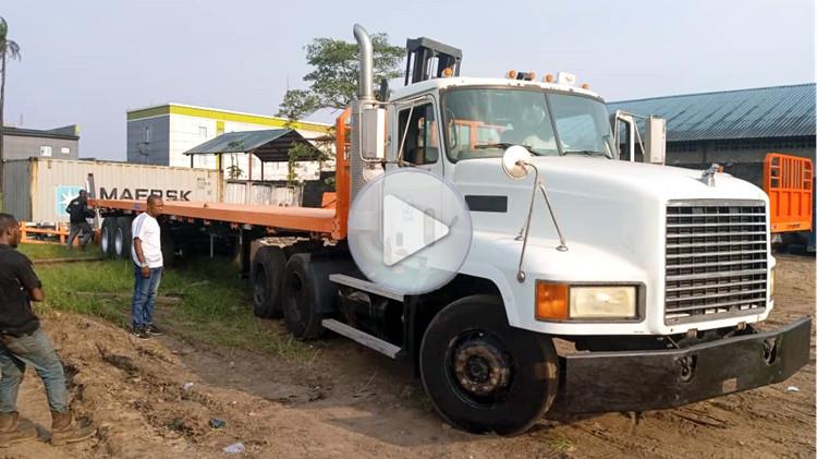 TITAN Customer Using Flatbed Semi Trailer in Nigeria