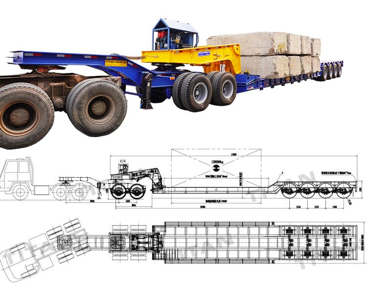 How much weight can a detachable gooseneck lowboy hold?