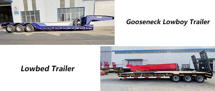What is the difference between a lowbed and a detachable lowboy trailer