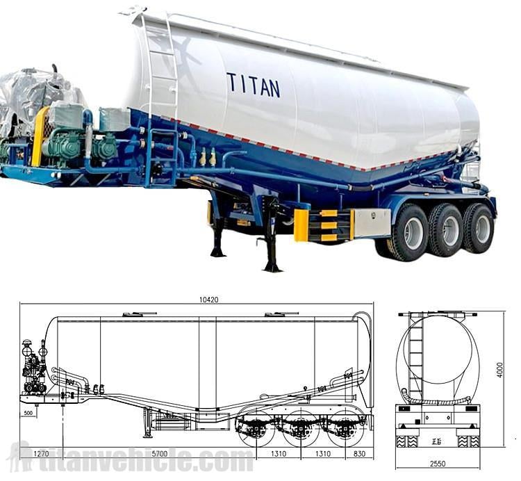 Customer Visit of Cement Tanker Trailer for Sale in Ethiopia