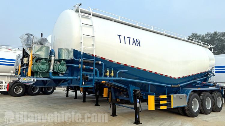 Customer Visit of Cement Tanker Trailer for Sale in Ethiopia