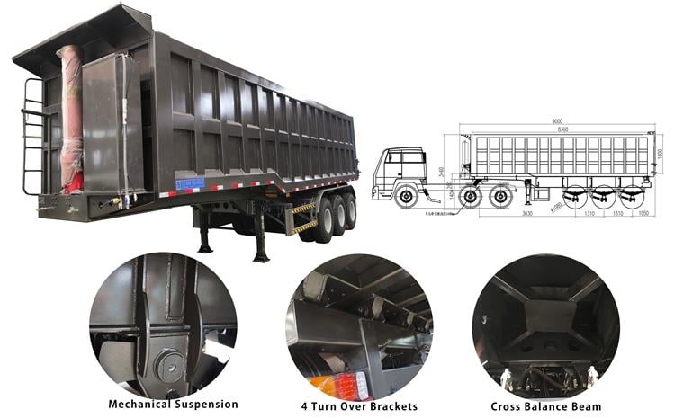 Semi Tipper Trailer for Sale In Mauritania 