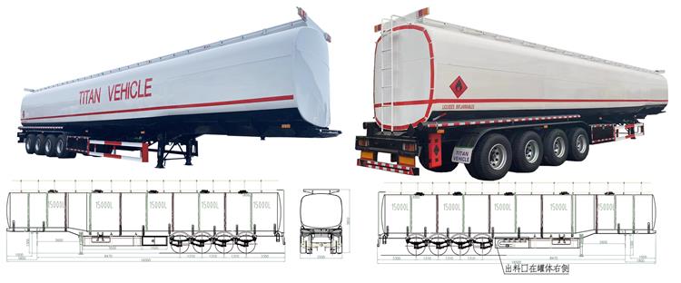 75000 Ltrs Fuel Tanker Trailer for Sale in Congo