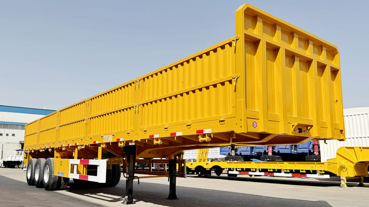 3 Axle 40 Ft Sidewall Semi Trailer for Sale in Tanzania