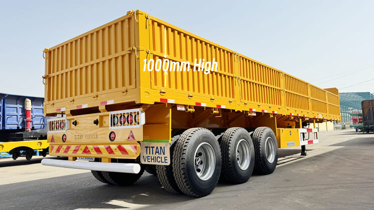 3 Axle 40 Ft Sidewall Semi Trailer for Sale in Tanzania